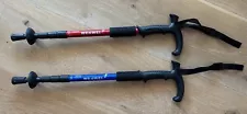 Lot 2: Anti-Shock Hiking Poles Adjustable Walking Trekking Sticks.