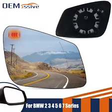 For BMW F10 528i 550i 535i xDrive 09-16 Mirror Glass Heated Passenger Right SIDE (For: 2014 BMW 550i)