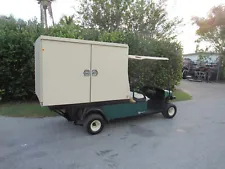 Cushman Shuttle 2 golf cart 6' Custom Made sliding Enclosed Service Body Gas