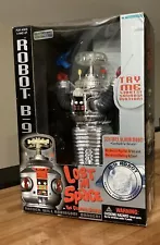 LOST IN SPACE RARE CHROME B9 ROBOT w/Blue Gun NIB! FLASH SALE!!!! Low Price