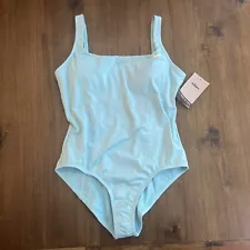 Nike Swim Essential U-Back Women's One-Piece Swimsuit Light Blue M BRAND NEW