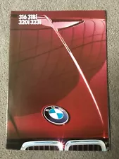 BMW 3-Series 1984-85 UK Market Foldout Sales Brochure 316 318i 320i 323i