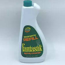 Vintage 1970s Fantastik Cleaner Texize Economy Refill 32 oz Bottle Full HS