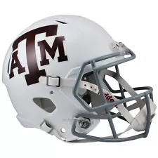 Texas A&M Aggies White Riddell Speed Full Size Replica Football Helmet