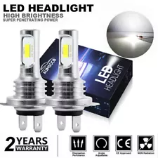 H7 LED Headlight Hi Lo Beam Bulbs Fanless Wireless Plug Play For Think City 2011