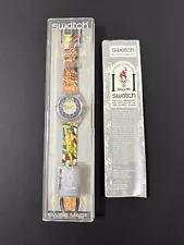 Swatch Automatic Watch Stockholm 1912 SAZ103 New in Case - Atlanta 1996 Olympics