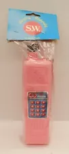 Vintage Water Bottle Shaped like 1980's "Brick" Cell Phone 007 PINK 7" Tall