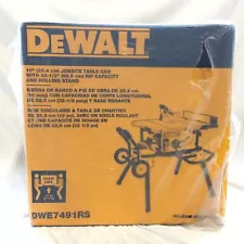 DEWALT 10" Jobsite Table Saw w/ Rolling Stand - DWE7491RS