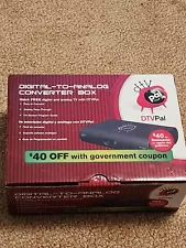 DTV Pal Receiver Digital-to-Analog TV Converter Box With Remote & Power Cord New