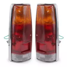 Set LH RH Rear Tail Lamp Light Chrome For Isuzu KBZ KB21 Truck Pickup 1981 1989