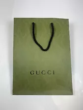 GUCCI Shopping Bag - Green Brocade Measures: 10” x 13.75” x 5.5” Inches New