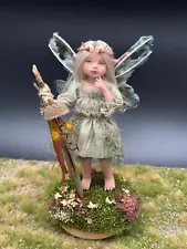 WEEFAIRYTALES OOAK 12th scale Fairy artisan miniature pose-able doll house doll