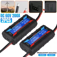 For RC Battery Solar Power 200A LCD DC Digital Monitor Volt Amp Meter Analyser