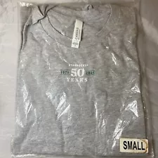 2021 Starbucks 50th Anniversary 1971 Gray Employee Issued T-Shirt Men's SMALL