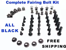 Complete Black Fairing Bolt Kit body screws for Suzuki GSX-R 600 2001 2002 GSXR (For: 2001 Suzuki GSXR600)