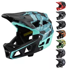 Lixada Full Face MTB Helmet Adult Mountain Bike Helmet for Downhill Cycling R7W2