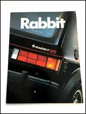 1983 VW Volkswagen Rabbit GTI and Convertible Car Sales Brochure Catalog