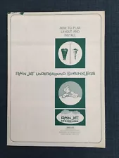 VTG Rain Jet Underground Sprinklers • How to Plan Layout and Install