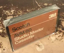 Scotch AVM 60 studio master cassette for mastering applications