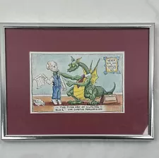 Vintage Dragon “The Fine Art of Closing” Framed Print -Sales - Customer Service