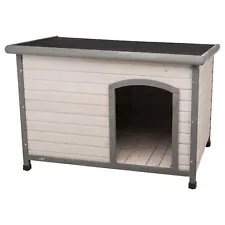 Large Natura Classic Outdoor Dog House, Weatherproof Finish, Elevated Floor, ...