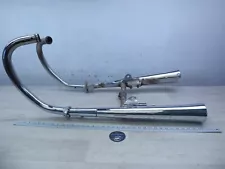 1978 Yamaha XS650 Y233) chrome exhaust headers mufflers pipes assembly