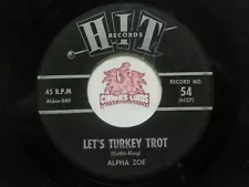 Alpha Zoe, Ed Hardin: Let's Turkey Trot / Broken Heart For Sale 45 RPM Fair (W2)