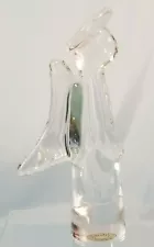 CRYSTAL ANGEL FIGURINE over 25% Lead Crystal 9" tall See Pictures