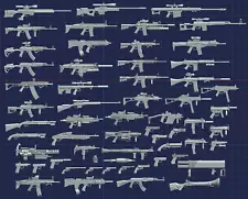 Action Figure - Toy Guns Collection - 1:18, 1:12, 1:10, 1:6 Scales