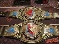 Custom Championship Wrestling Tag Team Belts 4mm Zinc