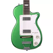 Airline Guitars H44 DLX Metallic Green Vintage Harmony-inspired electric guitar