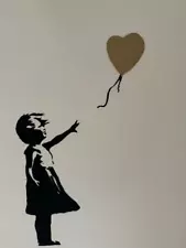 West Country Prince - "Girl With Balloon" in GOLD High Quality Replica Banksy