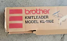 BROTHER KL-116E Knitleader Knitting Machine w/Accessories NEW! Ships from USA!