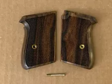 Hogue Checkered Pau Ferro Grips for WALTHER PPK (Interarms Version).