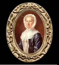 A 1700's Lady Portrait Miniature Dollhouse Picture