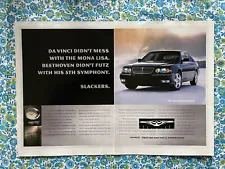 Vintage 1999 Infiniti Q45 Print Ad