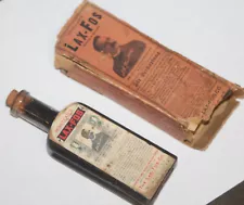 Antique Winstead's Lax-Fos Constipation Medicine Bottle 5" - NOS in Original Box