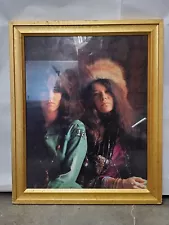 Grace Slick & Janis Joplin Photograph Framed 23x19"