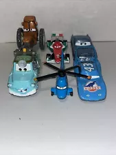 Disney Pixar Cars McQueen Mater Lot Of 6 Diecast The King Mater Finn McMissile