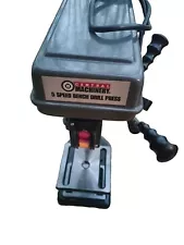 Central Machinery 8" Bench Drill Press 5-Speed w/ Worklight #60238