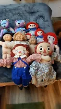 Vintage raggedy Ann And Andy Dolls Bundle