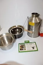 Kelly Kettle Base Camp 54 oz Stainless Steeel Kettle 12" with Pot Support