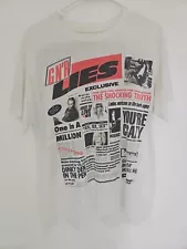 RARE Vintage Controversial Guns N Roses 1988 Lies T-Shirt GN’R News paper AOP