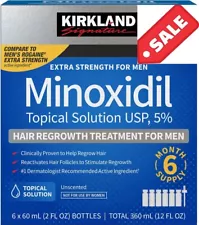 SALE! Genuine 6 month Supply Kirkland 5% Extra Strength Men Hair Regrowth