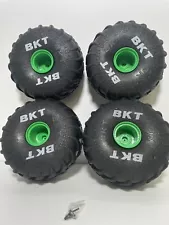 Mega Monster Jam Grave Digger 10”Replacement RC Truck Foam Wheels Tires 1:6 BKT