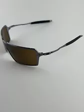 Oakley Probation Brushed Chrome Frame Dark Bronze Lens OO4041-04 Inmate Metal