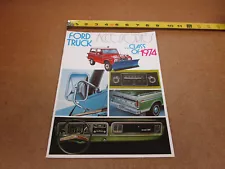 1974 Ford Truck Accessories sales brochure pickup F100 F150 Bronco ORIGINAL