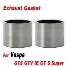 Exhaust Gasket for Vespa GTS, GTV, IE, GT, Super 125 250 300 cc Silencer Seal x2