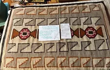 Antique Handwoven Native American Indian Wool Rug Sold By Non Expert #2 Wow