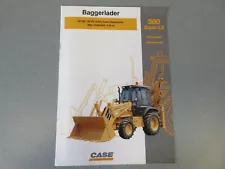 Case 580 Super LE Loader Backhoe Sales Brochure 8 Page Good Condition (German)